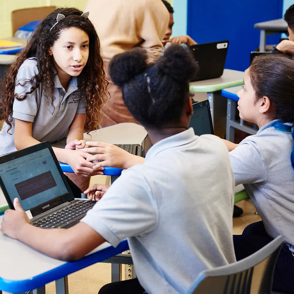What do students explore?