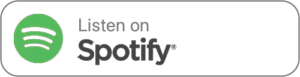 White rectangular button with the Spotify logo and text reading "Listen on Spotify" in black and gray font—perfect for exploring science of reading training podcasts.