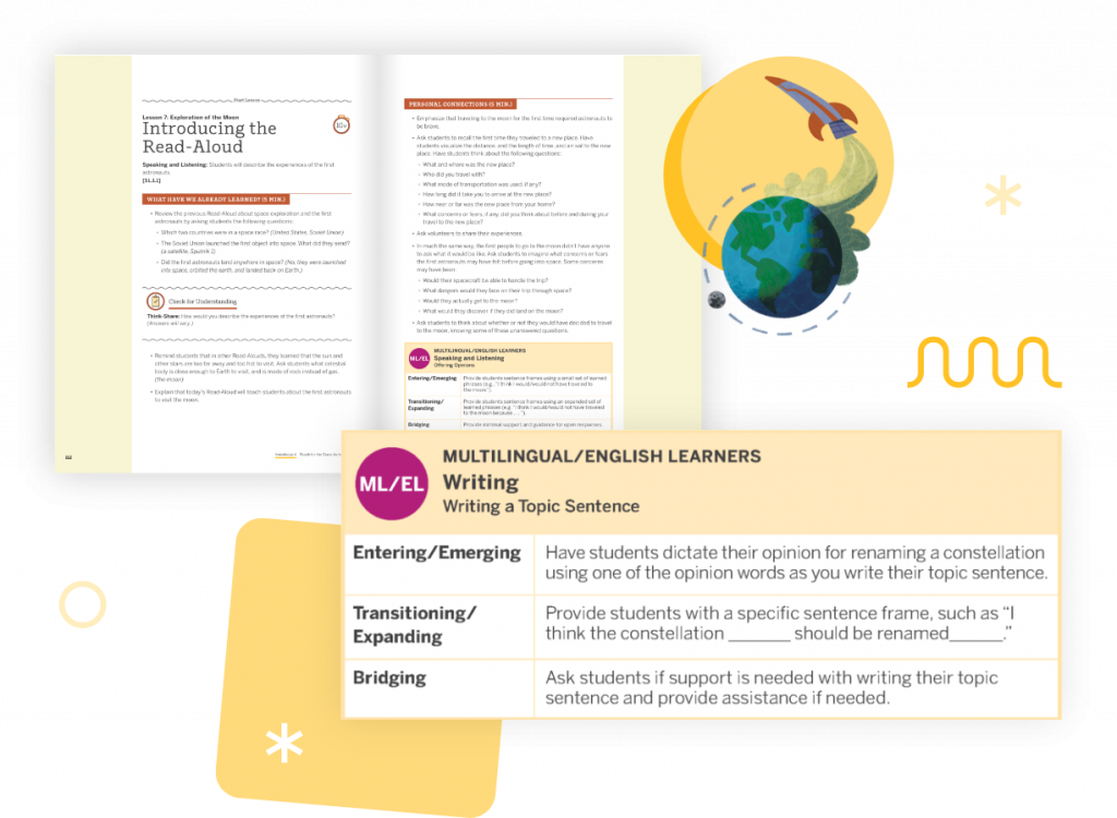 See our new approach to ML/EL support in our Teacher Guides